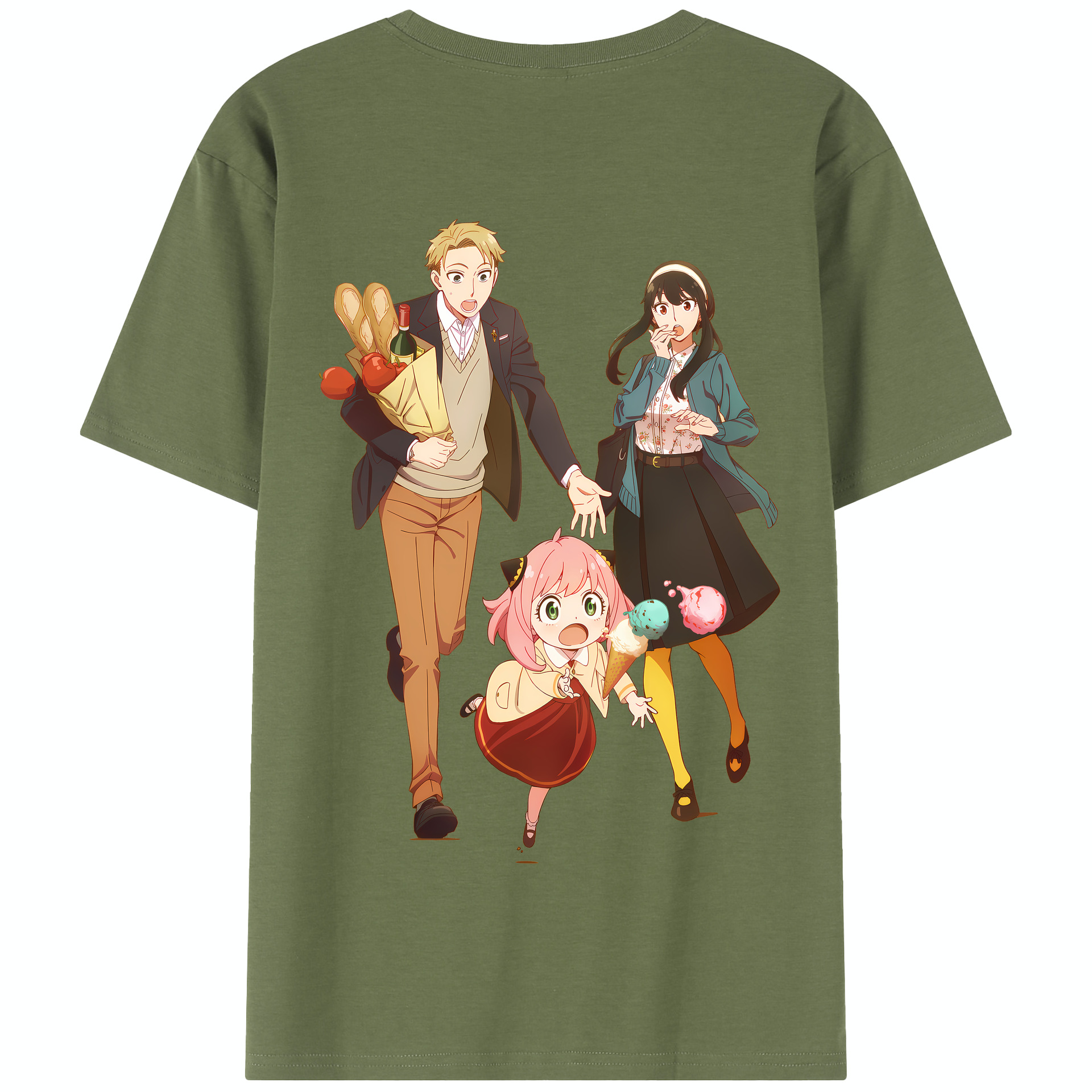 （画像用） SPY×FAMILY间谍家家酒 綿100％半袖Tシャツ（背面プリント）